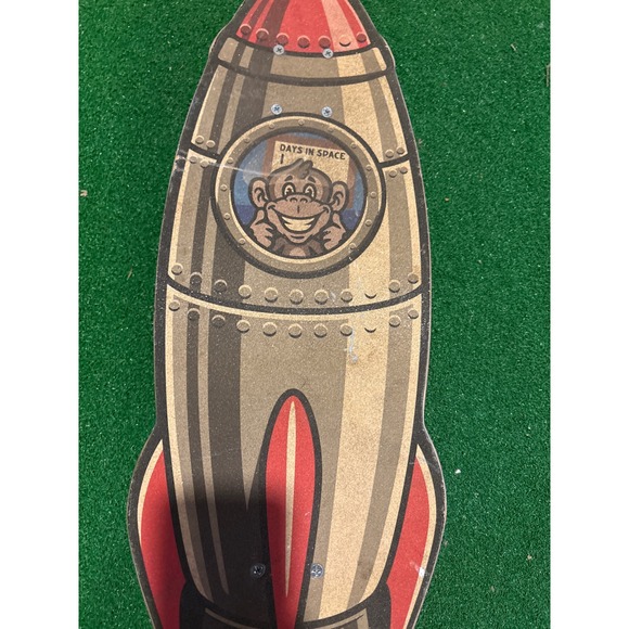 CredHedz Sakar Rocket Skateboard Monkey Astronaut Shaped Deck